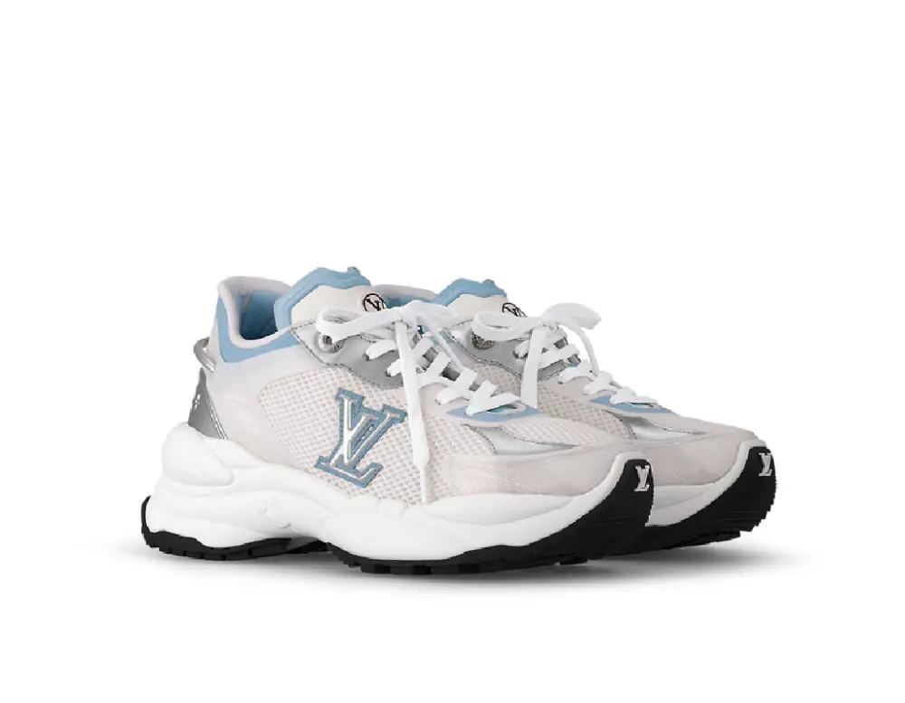 Giày Louis Vuitton Run 55 Trainers 'Blue' 1ABVIO - Ảnh 5