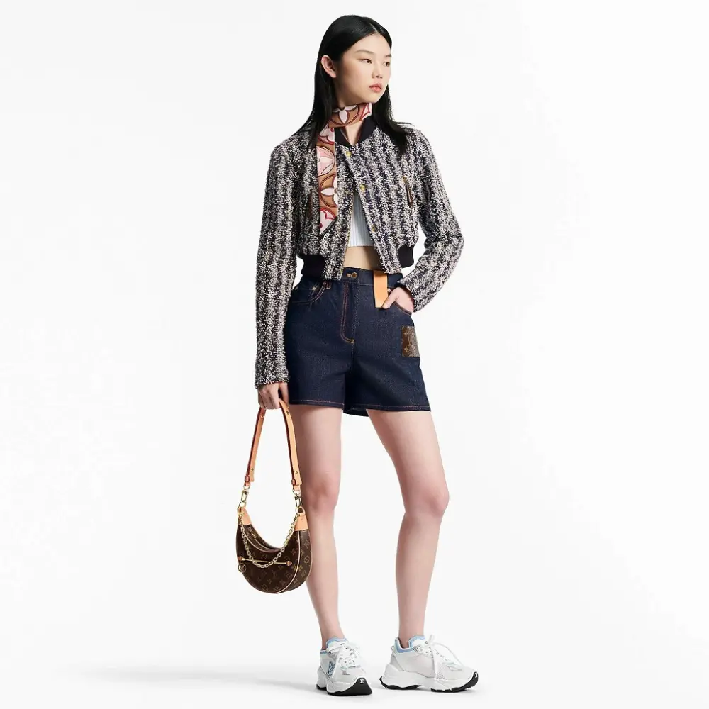 Giày Louis Vuitton Run 55 Trainers 'Blue' 1ABVIO - Ảnh 4
