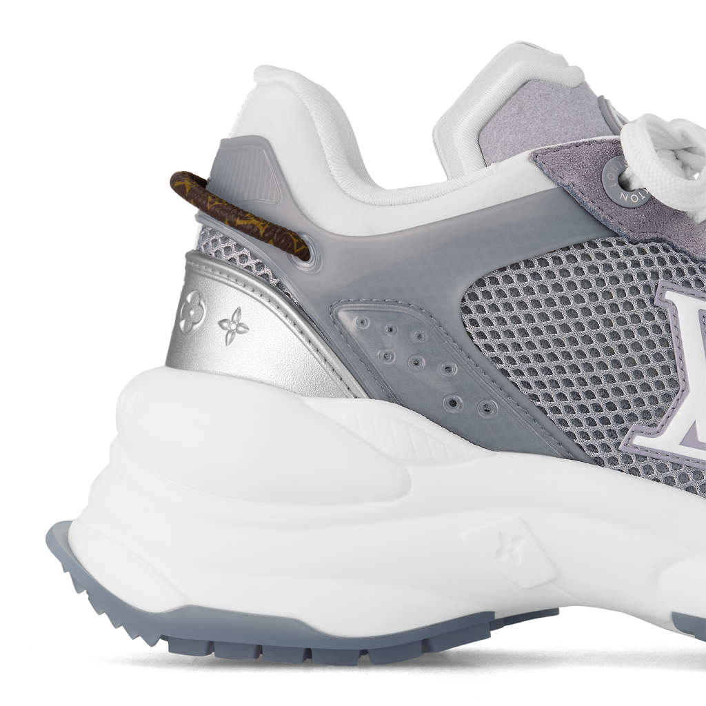 Giày Louis Vuitton Run 55 Trainers 'Grey' 1ABVJ4 - Ảnh 4