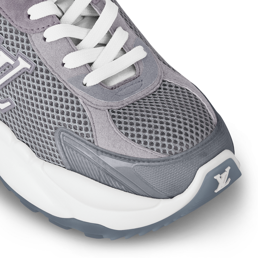 Giày Louis Vuitton Run 55 Trainers 'Grey' 1ABVJ4 - Ảnh 7
