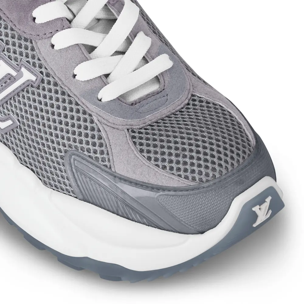 Giày Louis Vuitton Run 55 Trainers 'Grey' 1ABVJ4 - Ảnh 7