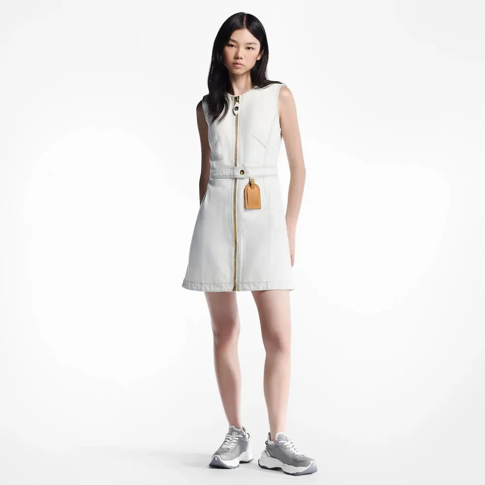 Giày Louis Vuitton Run 55 Trainers 'Grey' 1ABVJ4 - Ảnh 3