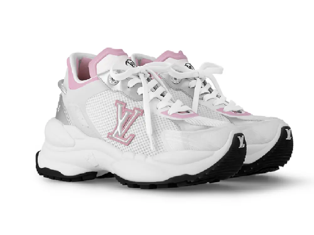Giày Louis Vuitton Run 55 Trainers 'Pink' 1ABVI8 - Ảnh 5