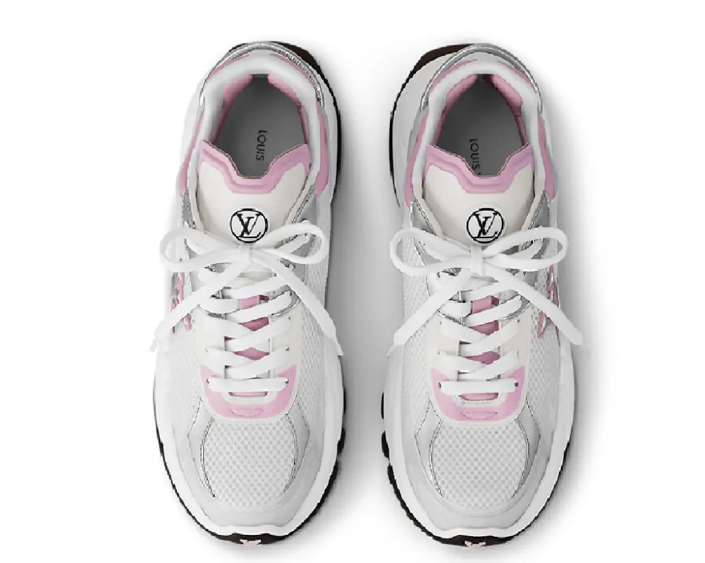 Giày Louis Vuitton Run 55 Trainers 'Pink' 1ABVI8 - Ảnh 4