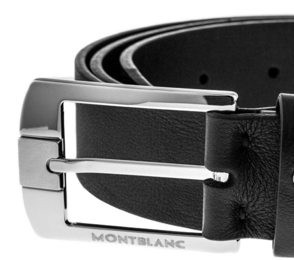 Thắt Lưng Montblanc Casual Line Leather Belt ‘Black’ 107676 - Ảnh 3