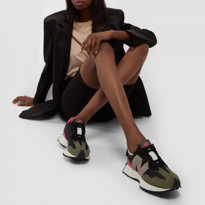 Giày New Balance 327 ‘Black Pink Green’ MS327WR1 - Ảnh 6