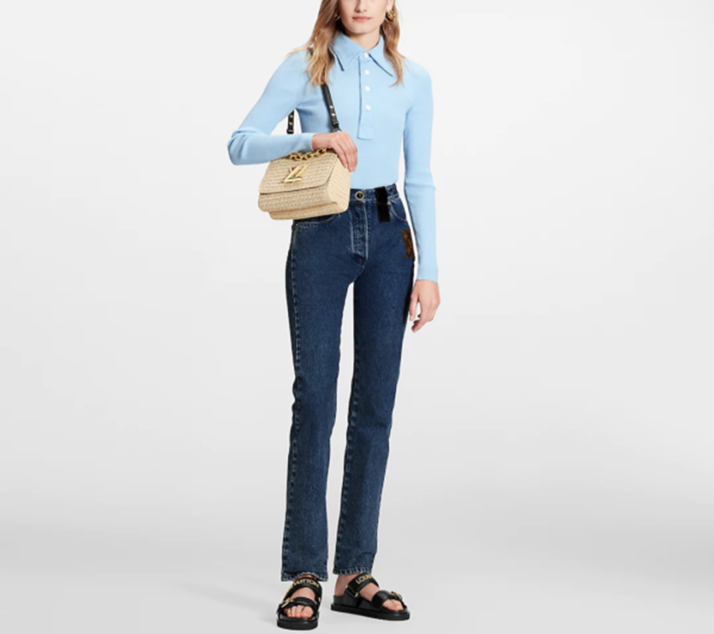 Dép Louis Vuitton Lock It Flat Mules ‘Brown’ 1A9RC4 - Ảnh 2