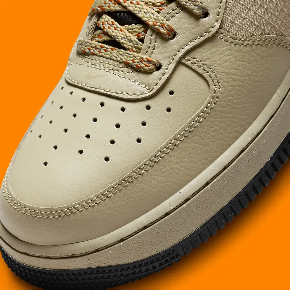 Giày Nike Air Force 1 Mid '07 'Khaki Black Nylon' FB8881-200 - Ảnh 4