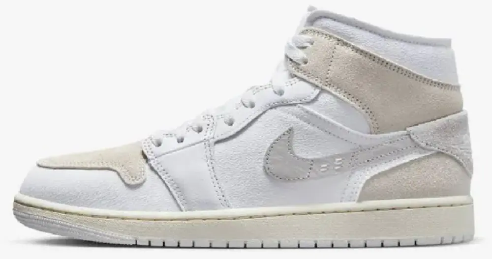 Alternative view of Giày Nike Air Jordan 1 Mid Se Craft "White" DM9652-120