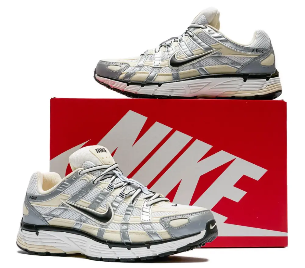 Alternative view of Giày Nike P-6000 'Coconut Milk Metallic Silver' FV6603-100