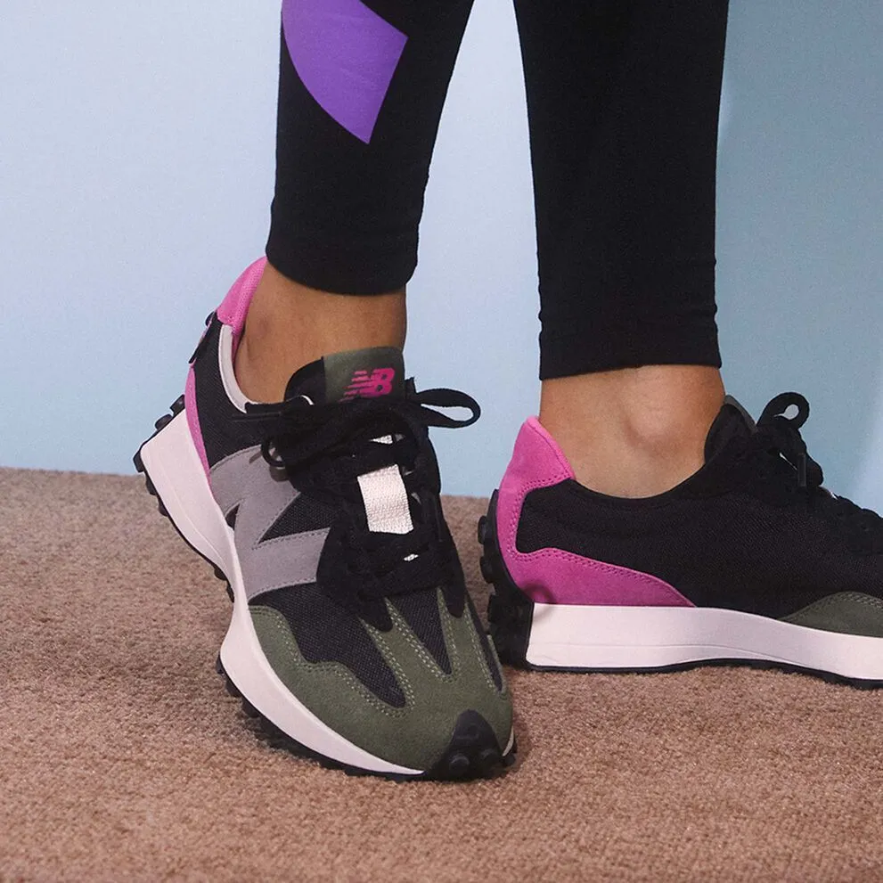 Giày New Balance 327 ‘Black Pink Green’ MS327WR1 - Ảnh 5
