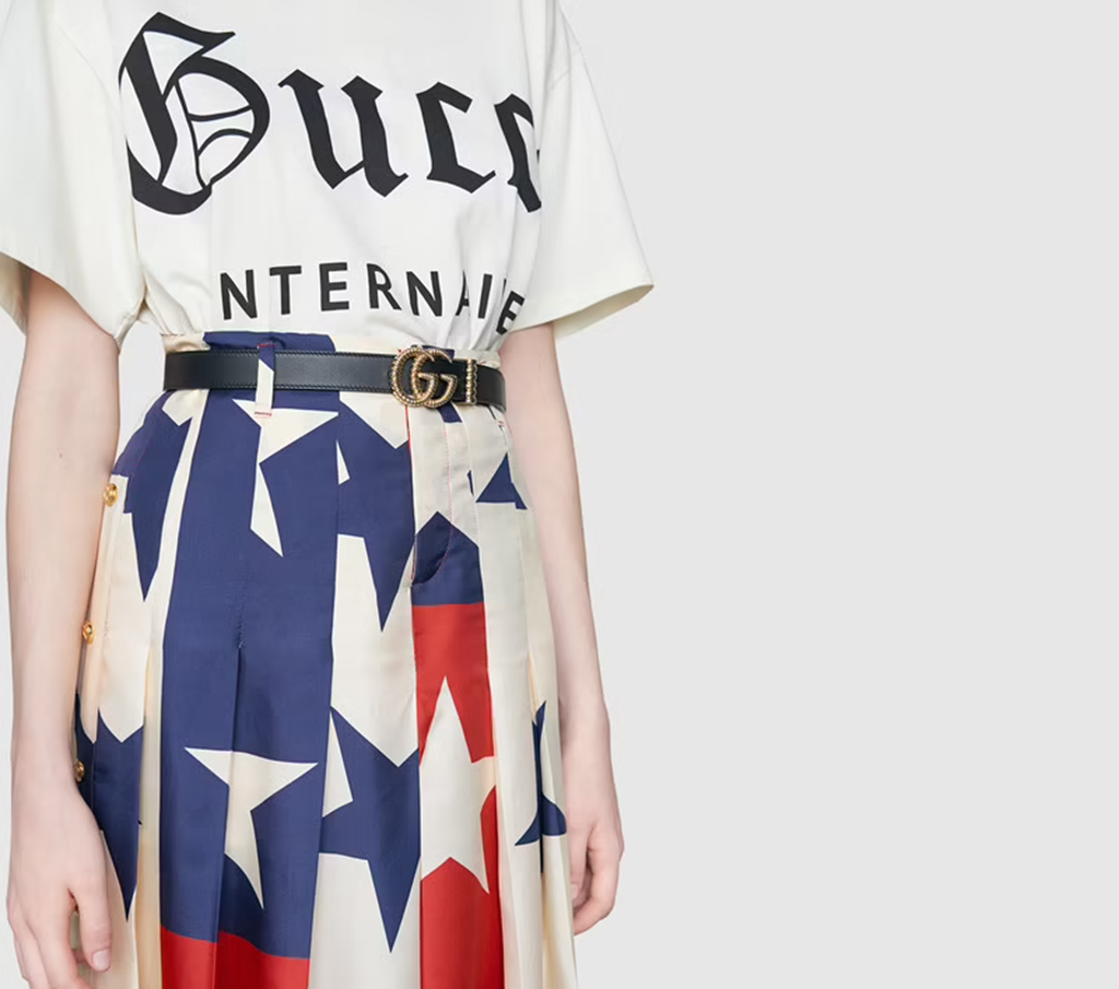 Thắt Lưng Gucci Leather Belt Double G 524103-AP00G-1000 - Ảnh 2