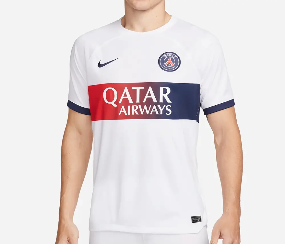 Alternative view of Áo Nike Paris Saint-Germain 2023/24 Stadium Away Jersey 'White' DX2693-101
