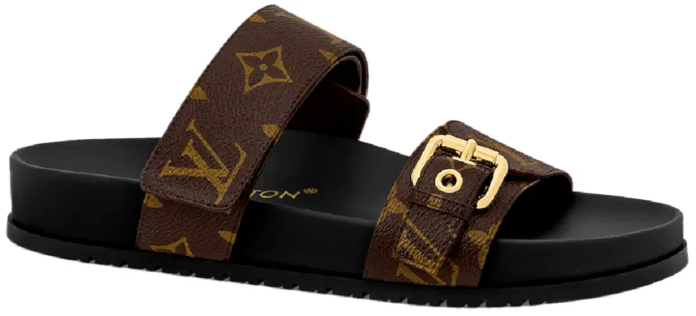 Dép Louis Vuitton Bom Dia Flat Comfort Mules 'Brown' 1AAW8H