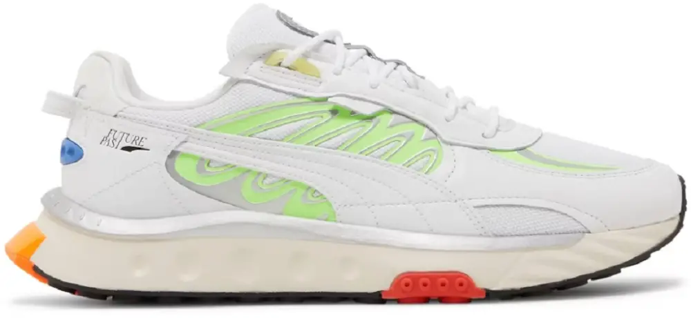 Giày Puma Wild Rider Techno 'White Green Glare' 381596-03