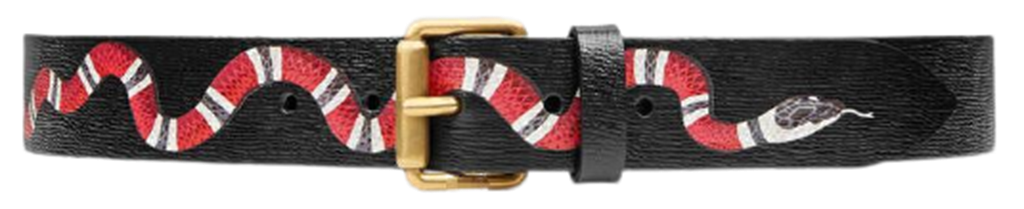 Thắt Lưng Gucci Ravelluso Leather Belt With Kingsnake Detail 434520-DNI1T-1058