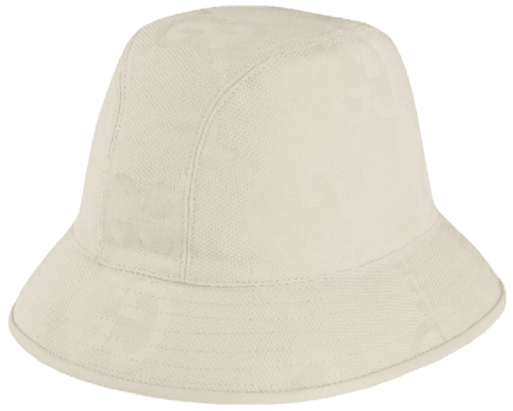Mũ Gucci Jumbo GG Bucket ‘White’ 681256-4HANW-9077