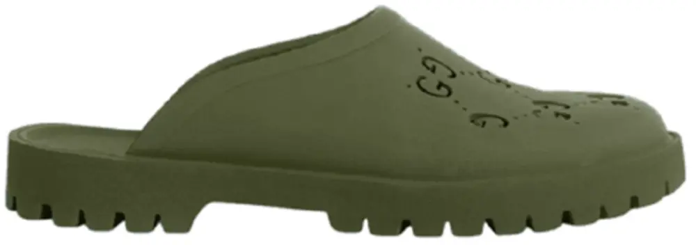 Dép Gucci Men’s GG Slip-on Sandal ‘Dark Green’ 655517-JFB00-3300