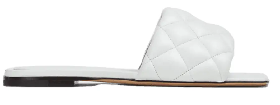 Dép Bottega Veneta Padded Flat Sandal ‘Optic White’ 627710VBRR09122