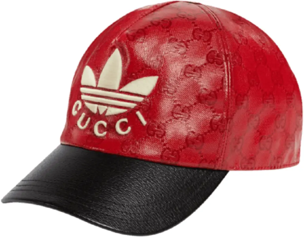 Mũ Gucci Adidas x Gucci GG Canvas Baseball ‘Red Black’ 724833-4HAUU-6477
