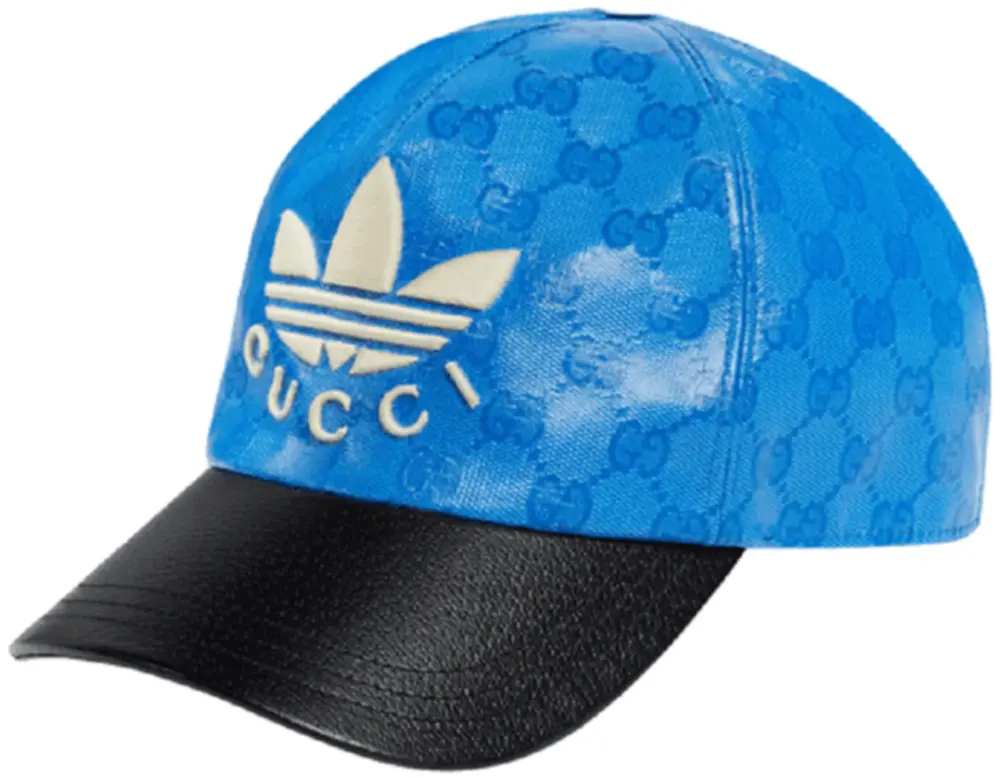 Mũ Gucci Adidas x Gucci GG Canvas Baseball ‘Blue Black’ 724833-4HAUU-4377