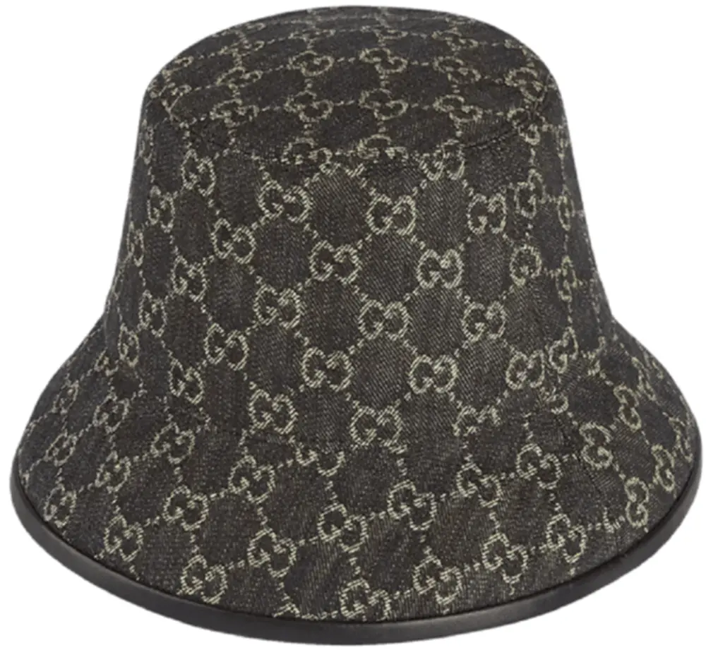 Mũ Gucci GG Denim Bucket ‘Black Ivory’ 576371-3HAF8-1060