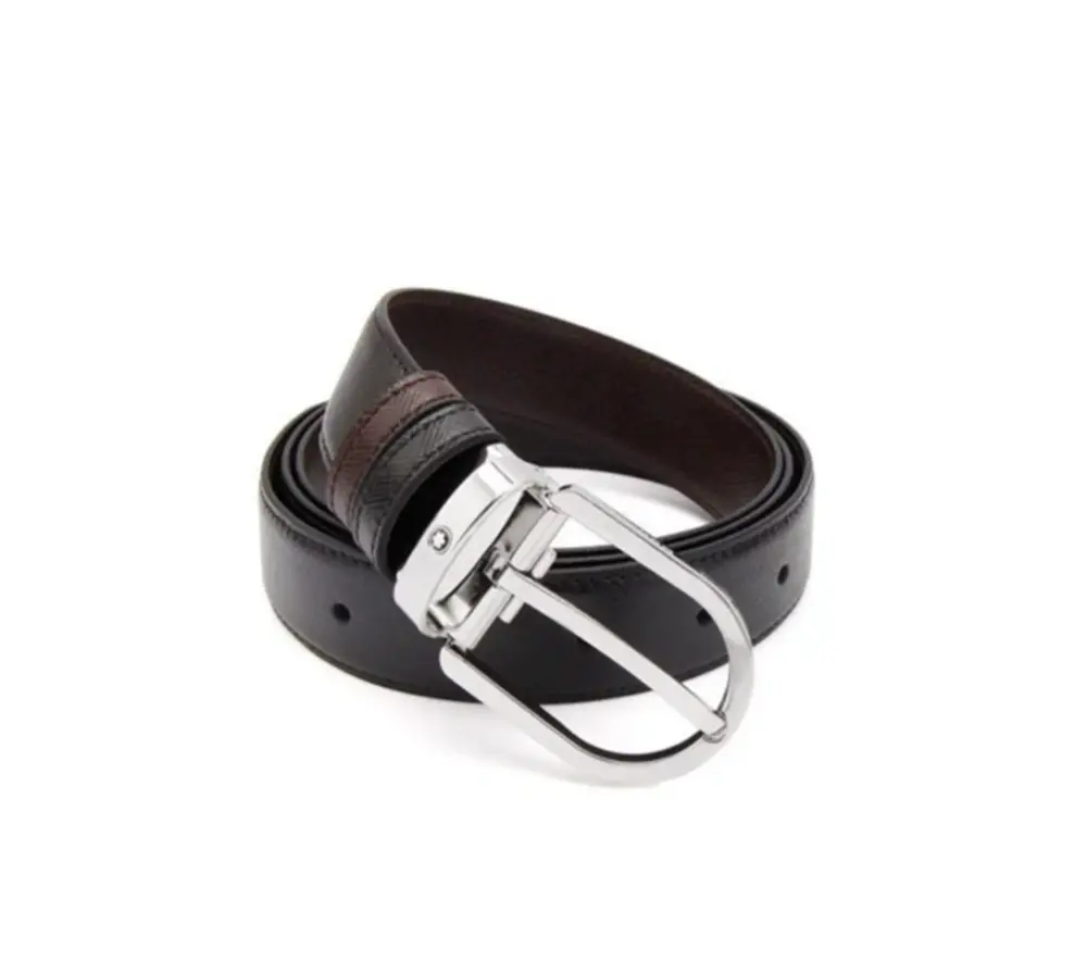 Alternative view of Thắt Lưng MontBlanc Reversible ‘Black Brown’ MB113834