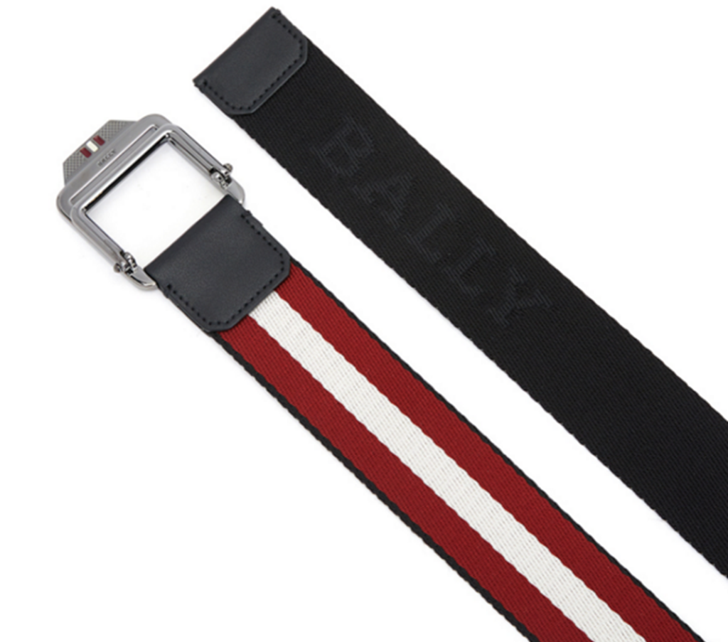 Thắt Lưng Bally Casual Belt ‘Red White’ CONNOR-35M-536 - Ảnh 2