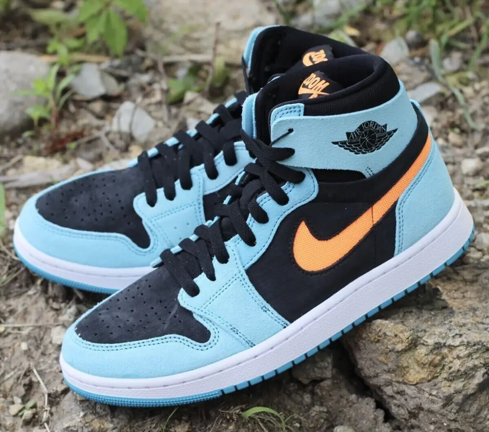 Giày Nike Air Jordan 1 High Zoom Comfort 2 'Bleached Aqua Citrus' DV1307 408 - Ảnh 4
