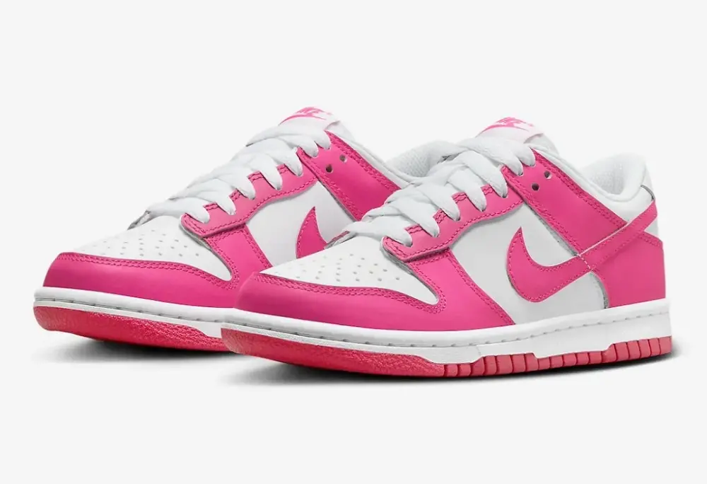 Giày Nike Dunk Low GS 'Laser Fuchsia' FB9109-102 - Ảnh 4