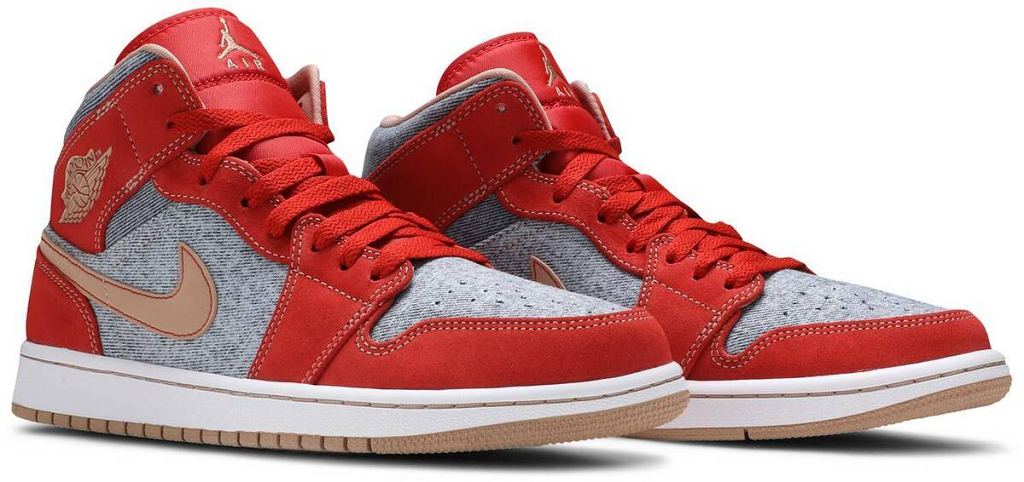 Giày Nike Jordan 1 Mid Denim Red DM4352-600 - Ảnh 3