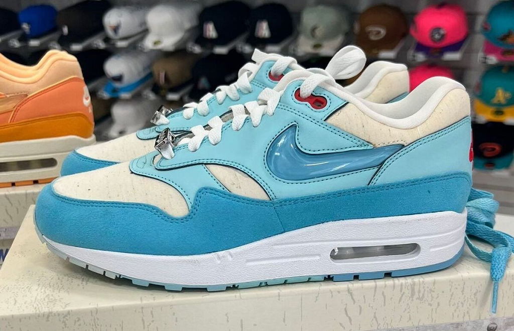 Giày Nike Air Max 1 Puerto Rico Blue Gale FD6955-400 - Ảnh 3