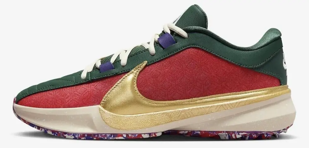 Alternative view of Giày Nike Zoom Freak 5 Keep It A Buck Gym Red DZ2944-600