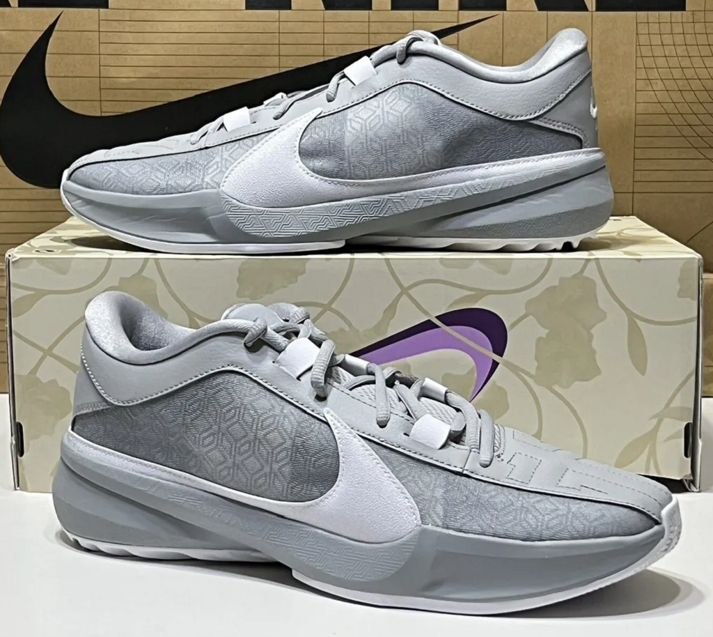 Giày Nike Zoom Freak 5 TB 'Wolf Grey' DZ2946-002 - Ảnh 3