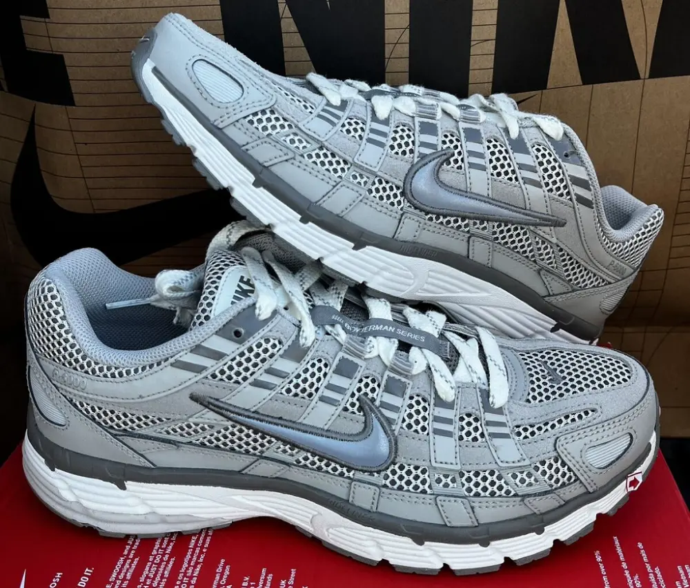 Giày Nike P-6000 Premium Gray Metallic Silver FN6837-012 - Ảnh 5