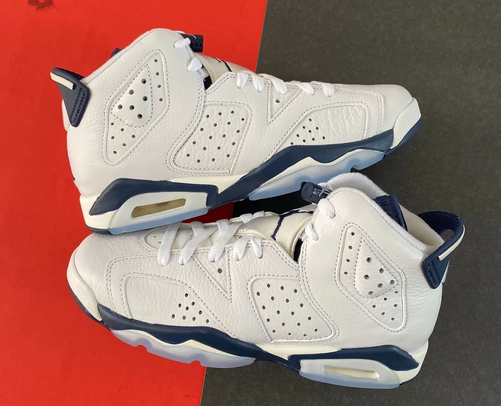 Giày Nike Jordan 6 Retro Midnight Navy 384665-141 - Ảnh 5