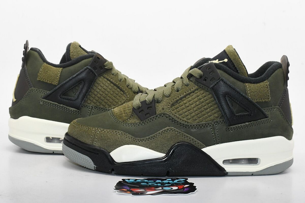Giày Air Jordan 4 Retro SE GS 'Craft - Olive' FB9928-200 - Ảnh 3