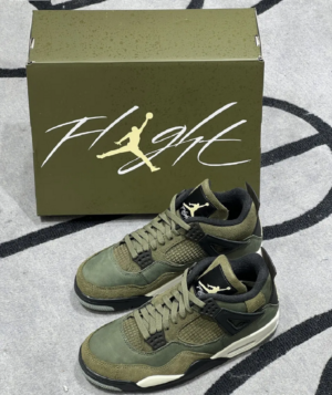 Alternative view of Giày Air Jordan 4 Retro SE GS 'Craft - Olive' FB9928-200