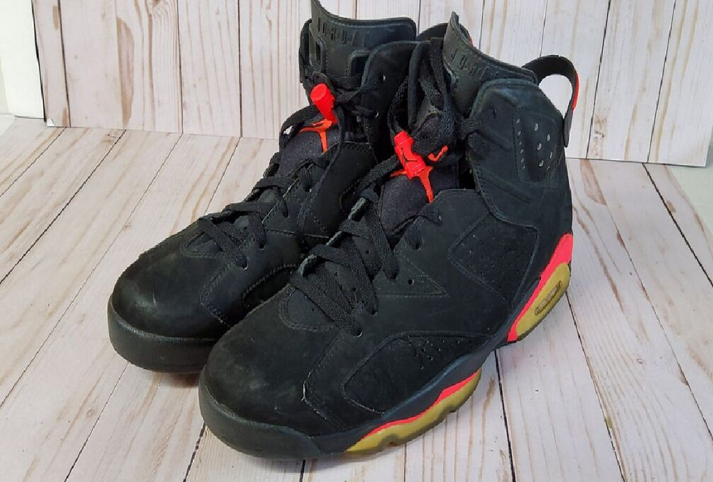 Giày Nike Air Jordan 6 Retro Infrared Black 384664-023 - Ảnh 5