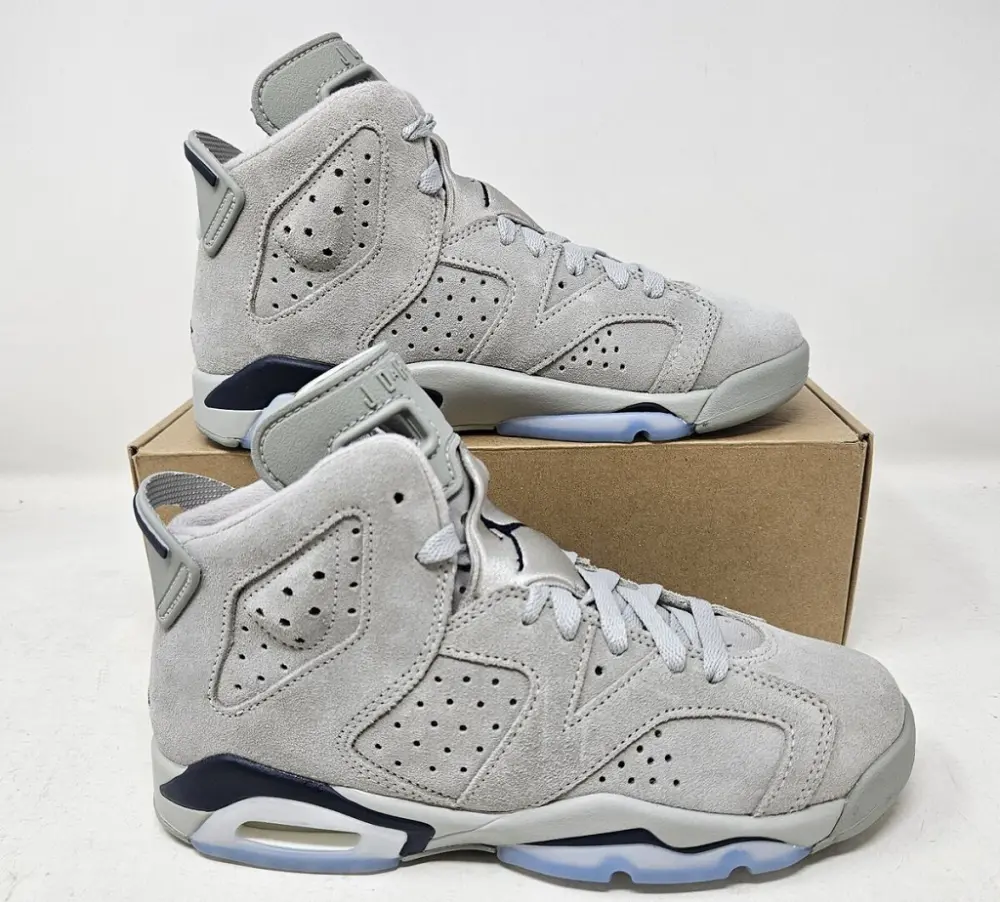 Giày Nike Air Jordan 6 Retro GS 'Georgetown' 384665-012 - Ảnh 4
