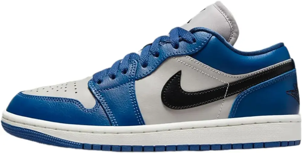 Giày Nike Air Jordan 1 Low 'Gray Navy Blue Black' DC0774-402 - Ảnh 3