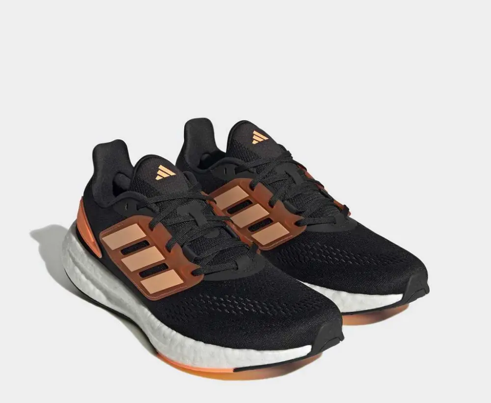 Giày Adidas PureBoost 22 Low Black Acid Orange HQ8586 - Ảnh 4