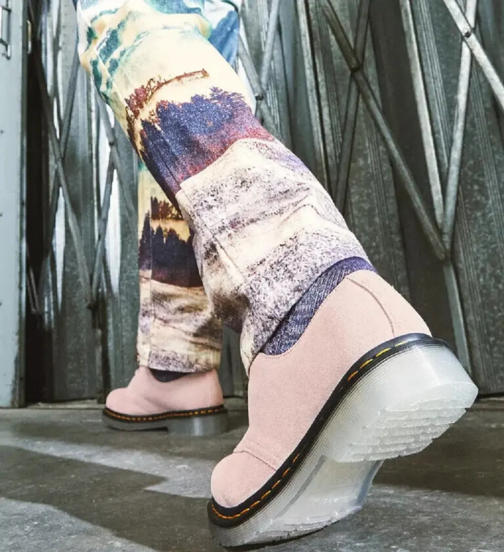 Giày Dr. Martens 1461 Lced Suede Pink 27558279 - Ảnh 5