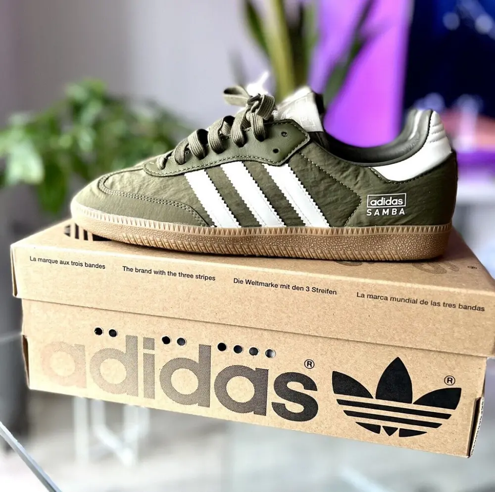 Giày Adidas Samba OG Focus Olive Gum IE3440 - Ảnh 4