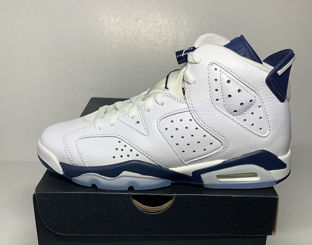 Giày Nike Jordan 6 Retro Midnight Navy 384665-141 - Ảnh 7