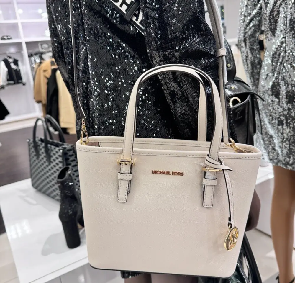 Túi Michael Kors MK Jet Set Travel 'Cream' 35T9GTVT0L-LT CREAM - Ảnh 4
