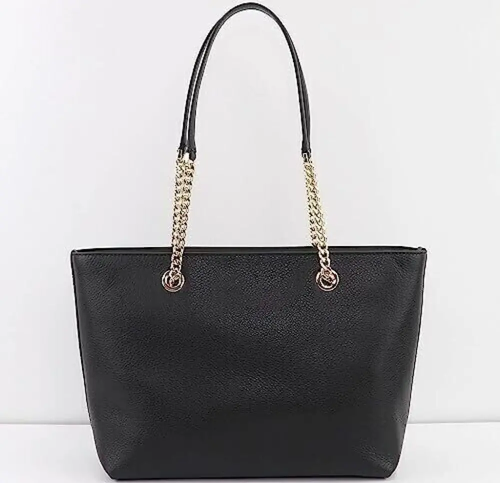 Alternative view of Túi Michael Kors Medium Front Zip Chain Tote 'Black' 35F2GTTT2L-BLACK