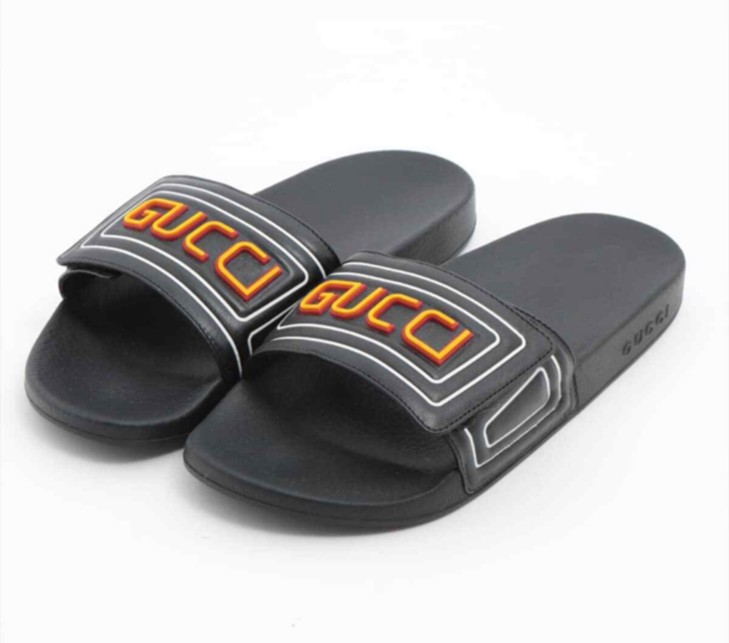 Dép Gucci Logo Leather ‘Black’ 575072-DIR00-1000 - Ảnh 3