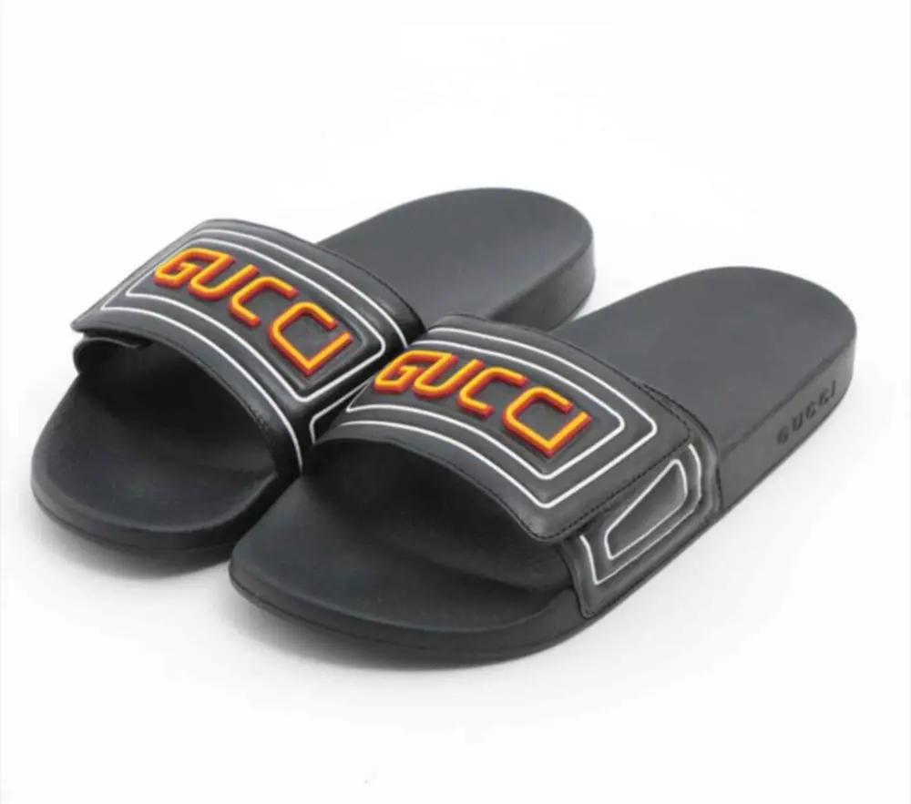 Dép Gucci Logo Leather ‘Black’ 575072-DIR00-1000 - Ảnh 3