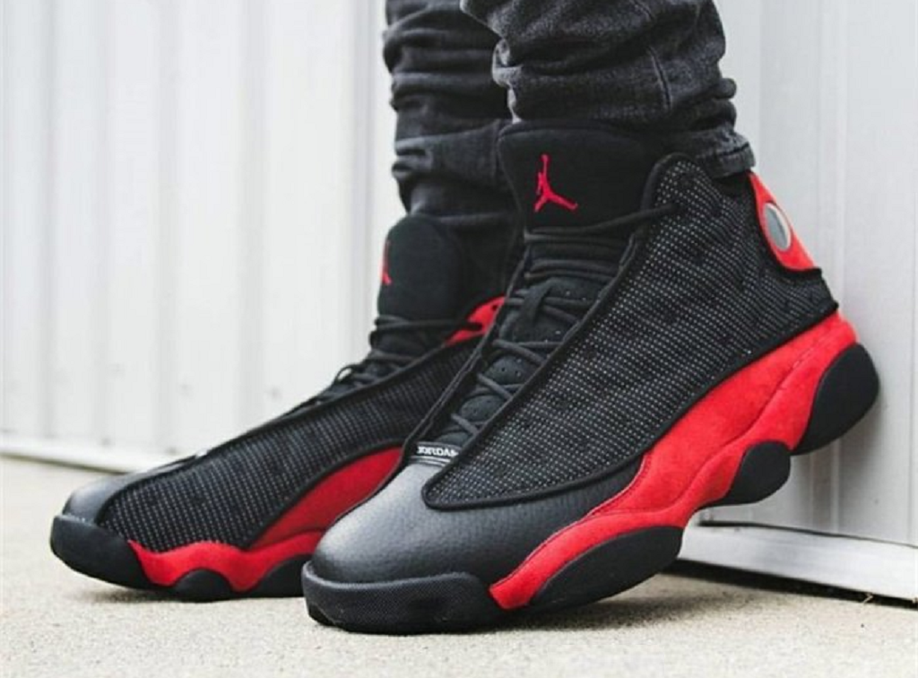 Giày Nike Air Jordan 13 Retro GS 'Bred' 2017 Black-Red 414574-004 - Ảnh 3